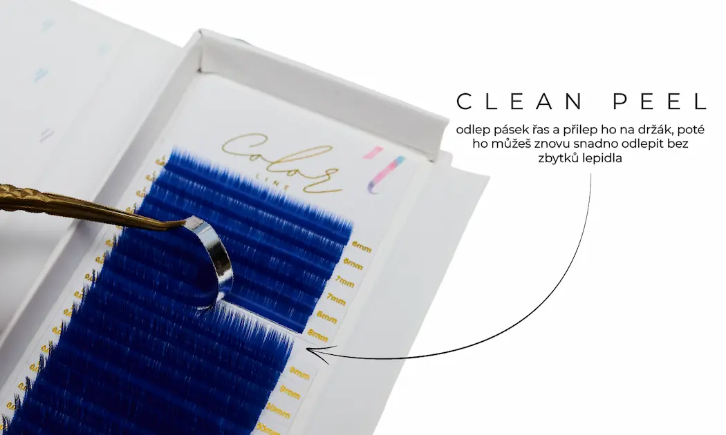 Řasy Color Line BLUE color_line_blue_clean_peel_CZ_1