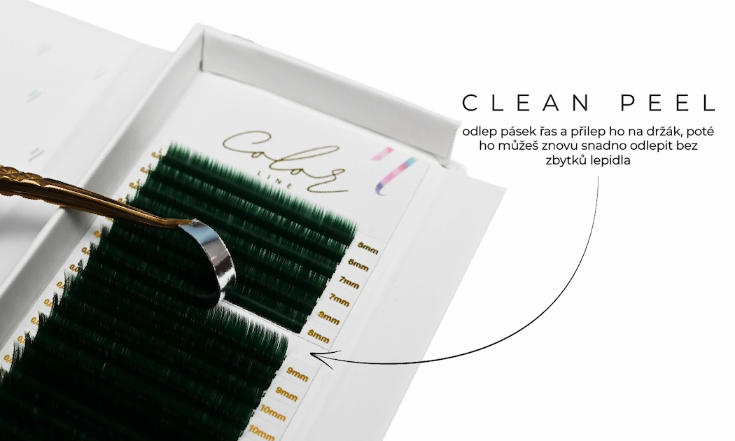Řasy Color Line GREEN color_line_green_clean_peel_CZ