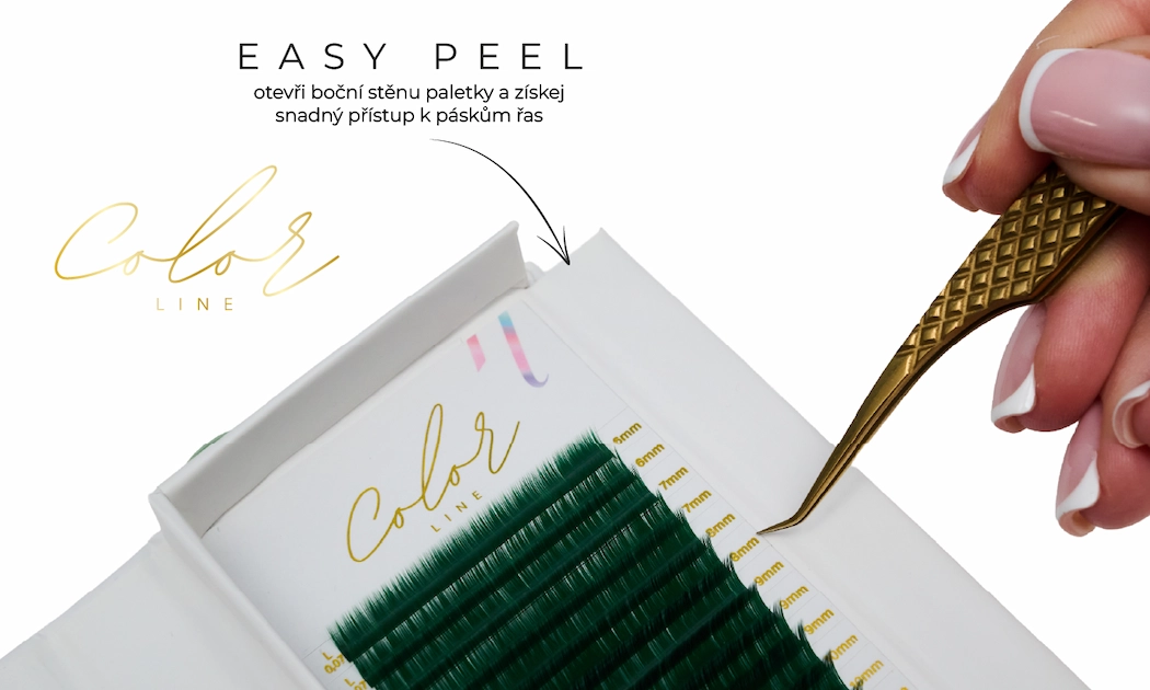 Řasy Color Line GREEN color_line_green_easy_peel_CZ1