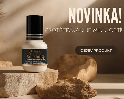 Lepidlo na řasy bez protřepávání? Ano! No-Shake Glue nyní k dispozici v Noble Lashes