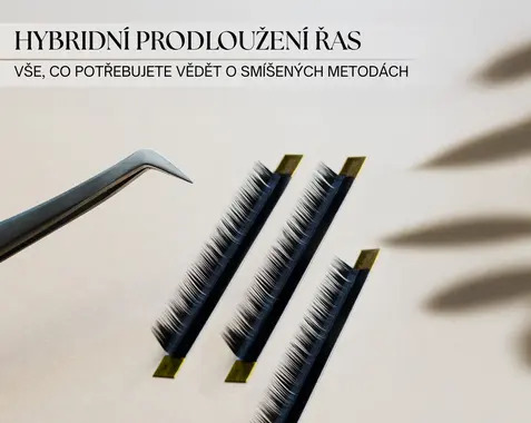 Hybridní prodlužování řas – vše, co potřebujete vědět o smíšených technikách
