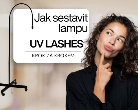 Montáž UV lampy na prodlužování řas