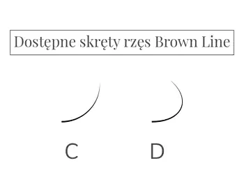 Řasy Brown Line odstín Brown