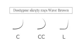 Hnědé řasy Wave Brown – BROWN