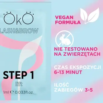 Sada přípravků na laminaci řas a obočí OKO