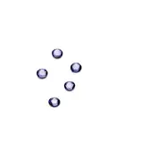 Krystalky na řasy Swarovski Elements, 5 ks 2