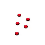 Krystalky na řasy Swarovski Elements, 5 ks 5