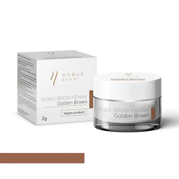 Pudrová henna na obočí Noble Brow – Golden Brown