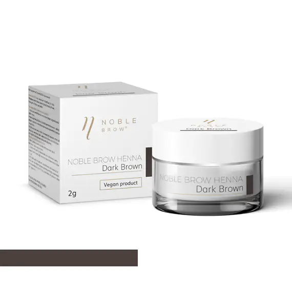 Pudrová henna na obočí Noble Brow – Dark Brown