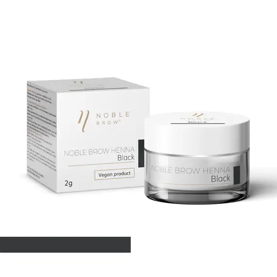 Pudrová henna na obočí Noble Brow – Black