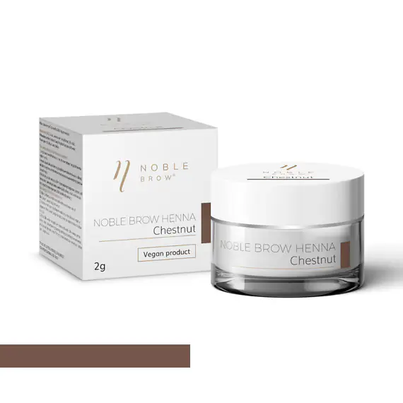 Pudrová henna na obočí Noble Brow – Chestnut