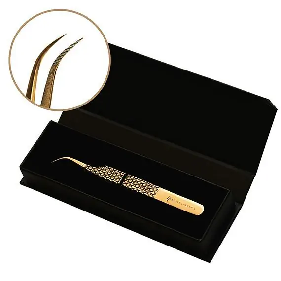 Pinzeta na řasy Noble Gold PRO 4