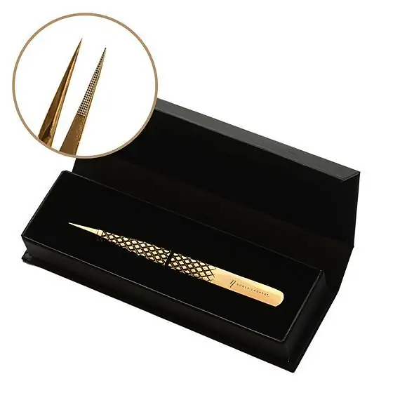 Pinzeta na řasy Noble Gold PRO 6