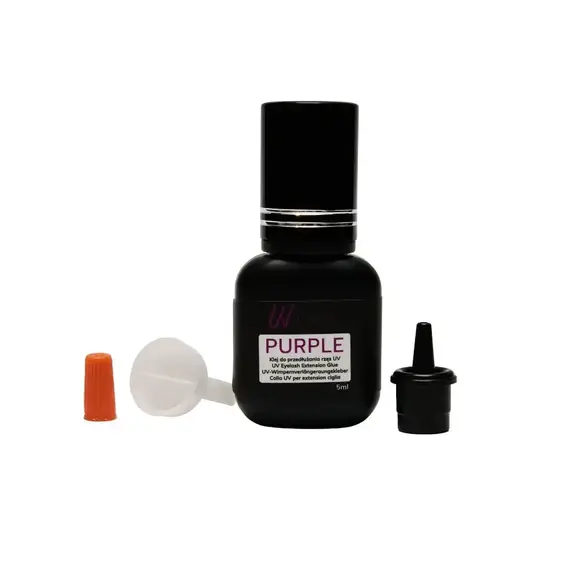 Lepidlo na prodlužování řas UV metodou – fialové, 5 ml