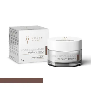 Pudrová henna na obočí Noble Brow – Medium Brown