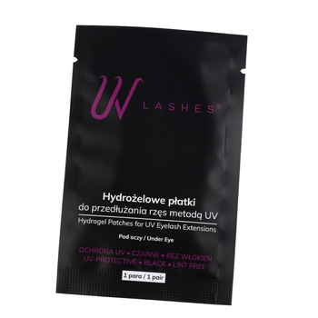 Hydrogelové oční polštářky pro UV prodlužování řas