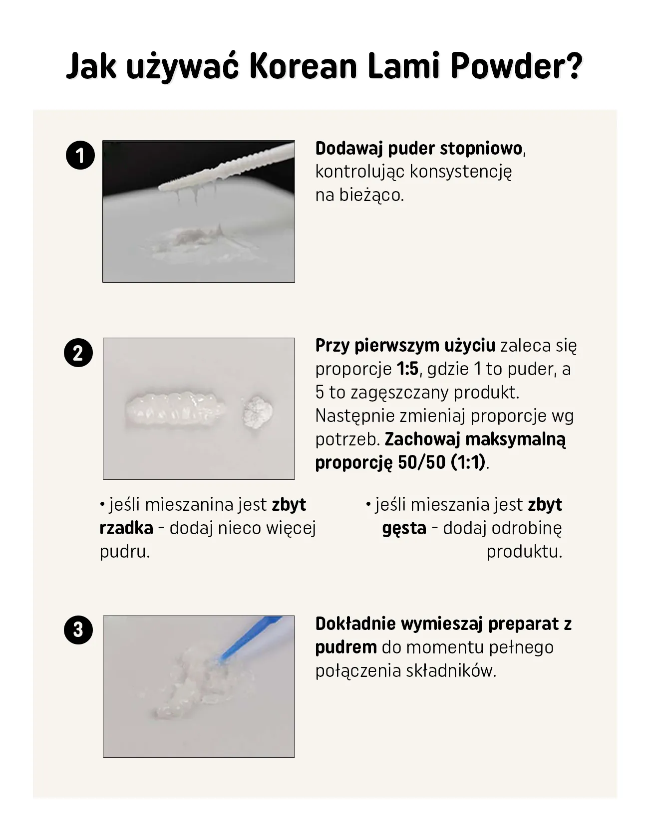 Jak używać Korean Lami Powder? 
