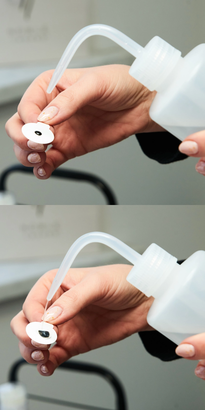 Neutralizace kapky lepidla