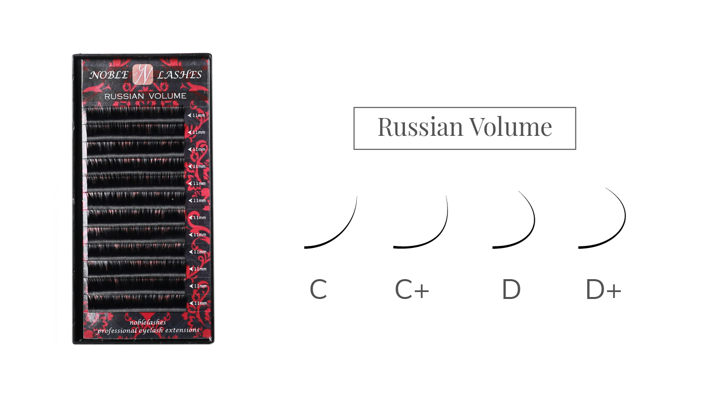 russian volume, noble lashes, skręt