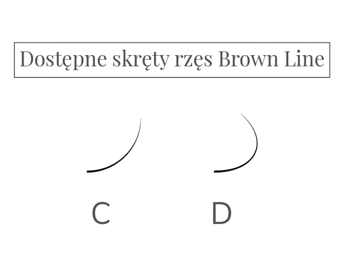 Řasy Brown Line odstín Black Brown