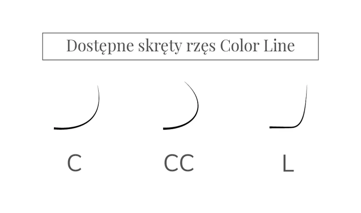 Řasy Color Line BLUE